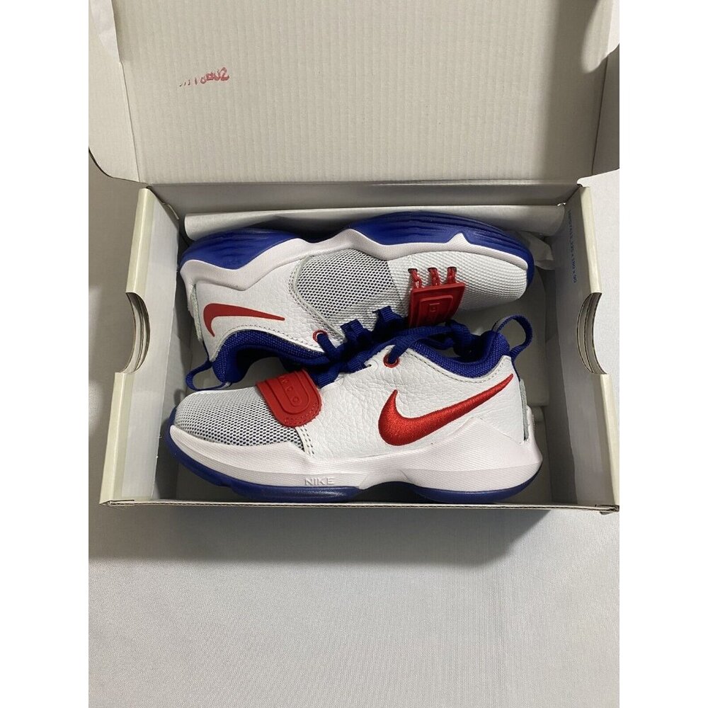 New Toddler Size 11C White Nike PG 1 (GS) Basketball Shoes 881938 164